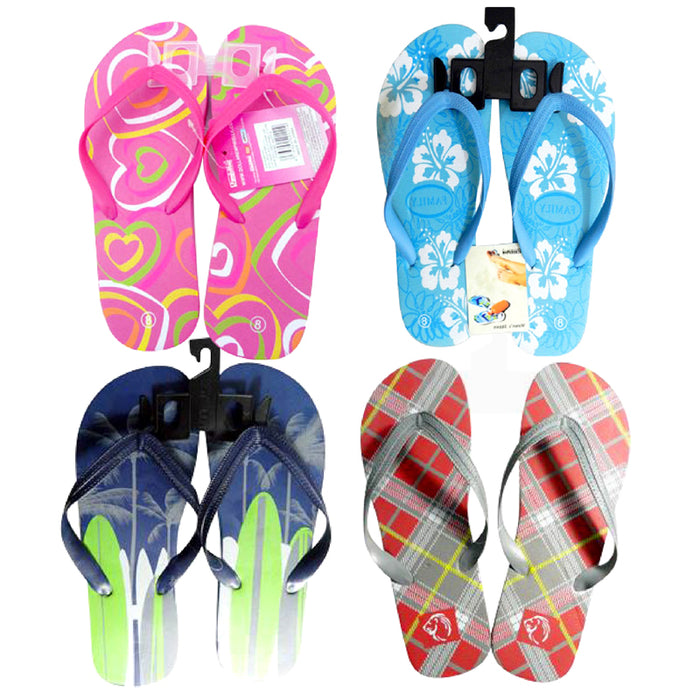 144pc Boys / Girls / Mens / Ladies Flip Flops Display
