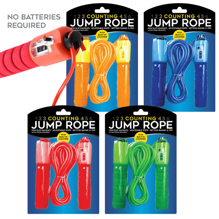 96pc Hand Grip & Jump Rope with counters on display