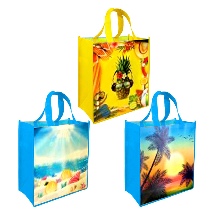 144pc Beach Style Tote Bags on Display
