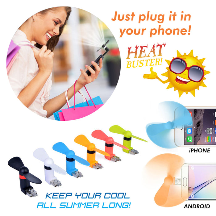 Cell Phone Fan with Display