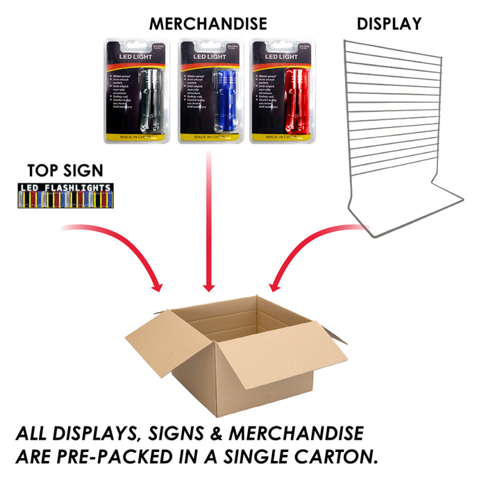 48pc LED Flashlight Display