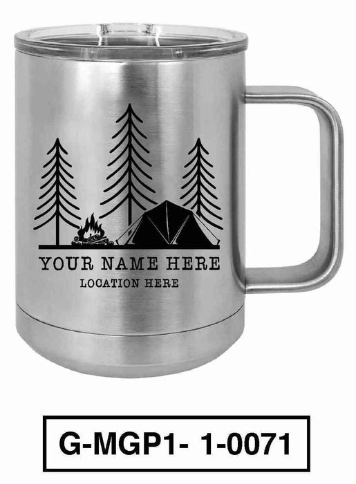 Camp Scenery 15oz POLAR CAMEL INSULATED MUG