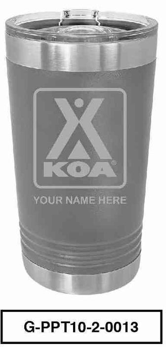 KOA POLAR CAMEL 16oz VACUUM INSULATED TUMBLER WITH CLEAR LID - G-PPT