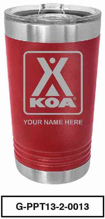 KOA POLAR CAMEL 16oz VACUUM INSULATED TUMBLER WITH CLEAR LID - G-PPT