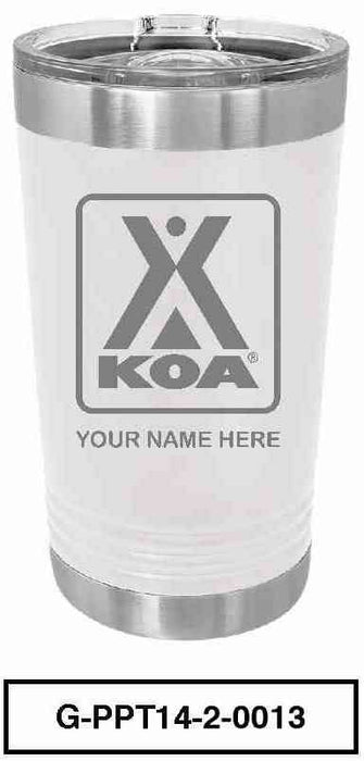 KOA POLAR CAMEL 16oz VACUUM INSULATED TUMBLER WITH CLEAR LID - G-PPT