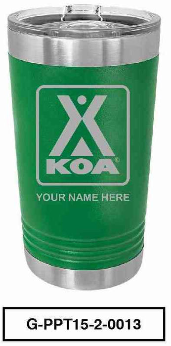 KOA POLAR CAMEL 16oz VACUUM INSULATED TUMBLER WITH CLEAR LID - G-PPT