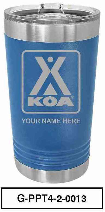 KOA POLAR CAMEL 16oz VACUUM INSULATED TUMBLER WITH CLEAR LID - G-PPT