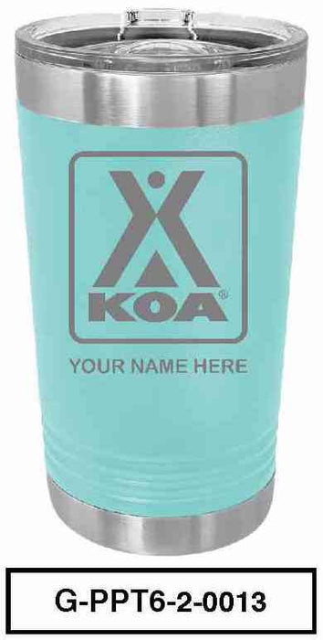 KOA POLAR CAMEL 16oz VACUUM INSULATED TUMBLER WITH CLEAR LID - G-PPT