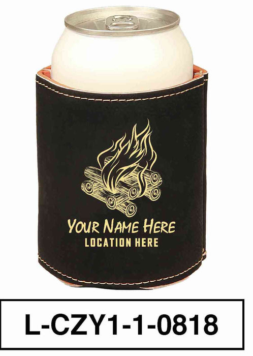 LEATHERETTE CAN COZY - "BONFIRE"