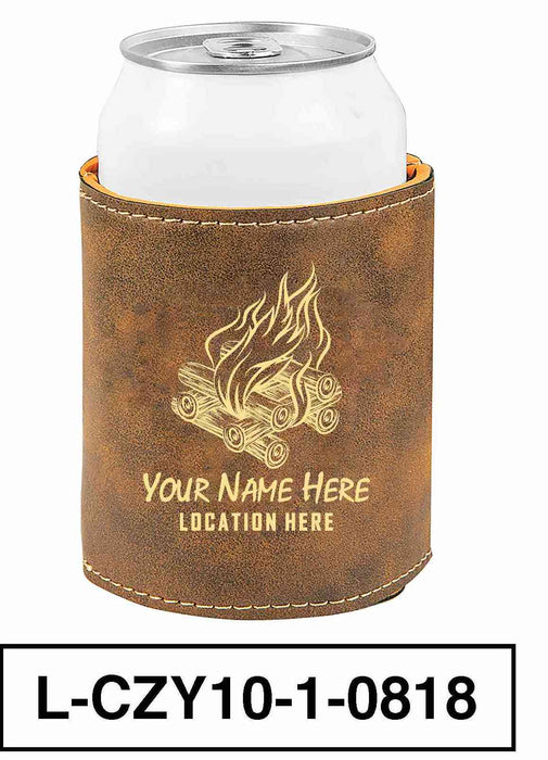 LEATHERETTE CAN COZY - "BONFIRE"