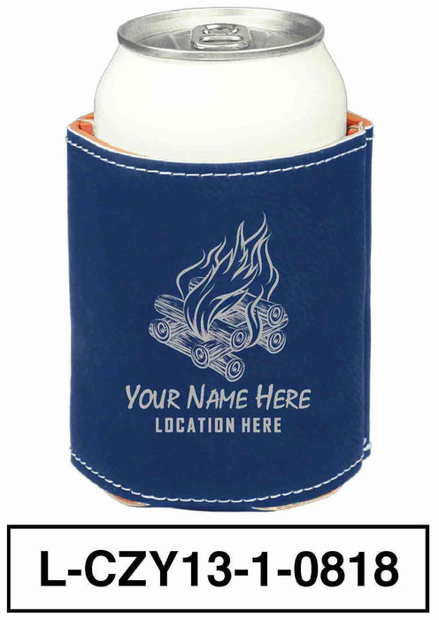 LEATHERETTE CAN COZY - "BONFIRE"