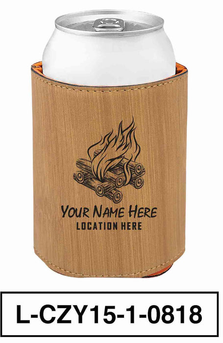 LEATHERETTE CAN COZY - "BONFIRE"