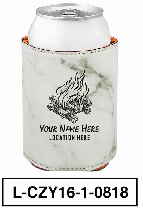 LEATHERETTE CAN COZY - "BONFIRE"