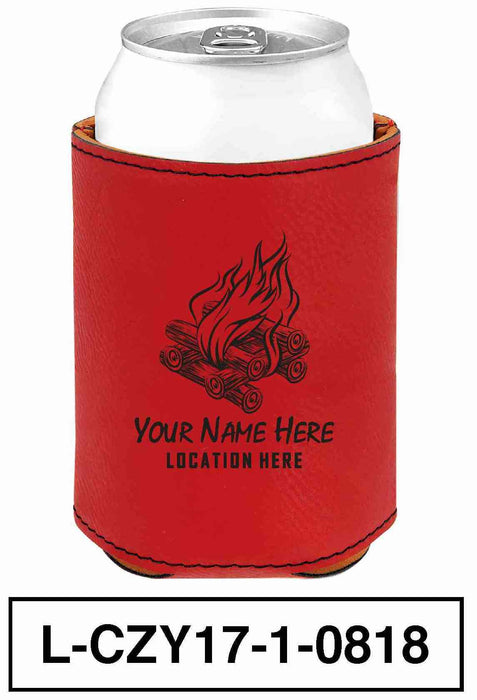 LEATHERETTE CAN COZY - "BONFIRE"