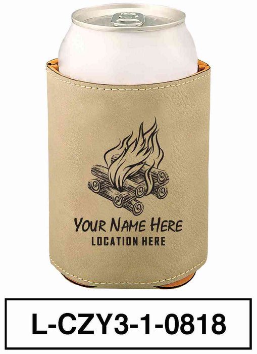 LEATHERETTE CAN COZY - "BONFIRE"