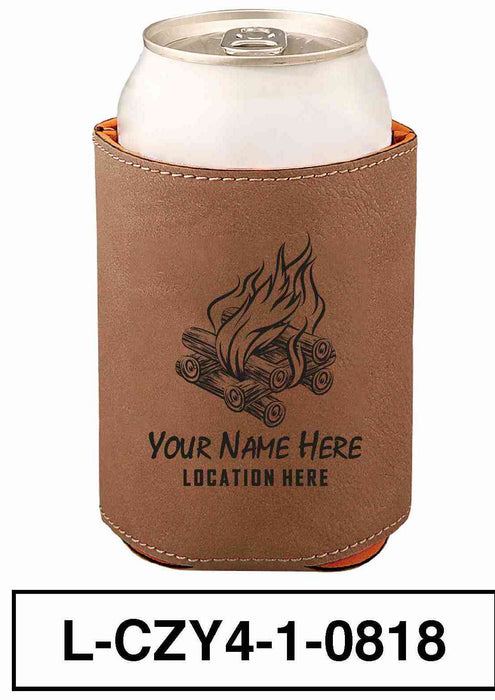 LEATHERETTE CAN COZY - "BONFIRE"