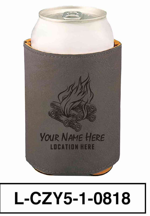 LEATHERETTE CAN COZY - "BONFIRE"
