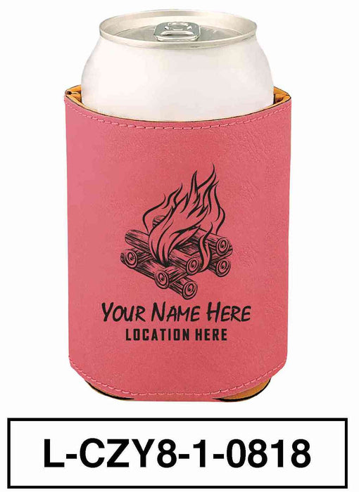 LEATHERETTE CAN COZY - "BONFIRE"