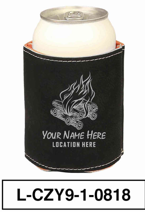 LEATHERETTE CAN COZY - "BONFIRE"