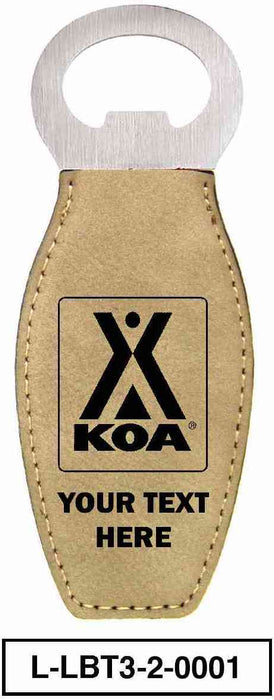 KOA LEATHERETTE MAGNETIC BOTTLE OPENER - L-LBT1 2-0018 -