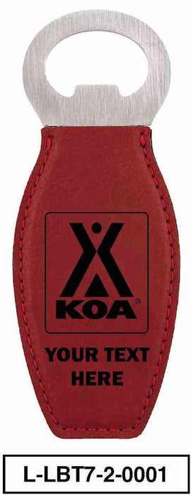 KOA LEATHERETTE MAGNETIC BOTTLE OPENER - L-LBT1 2-0018 -