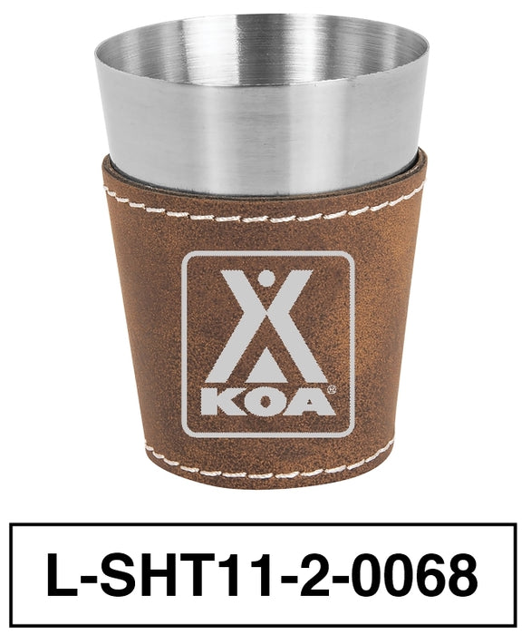 KOA Leatherette Shot Glass - L-SHT12-2-0068