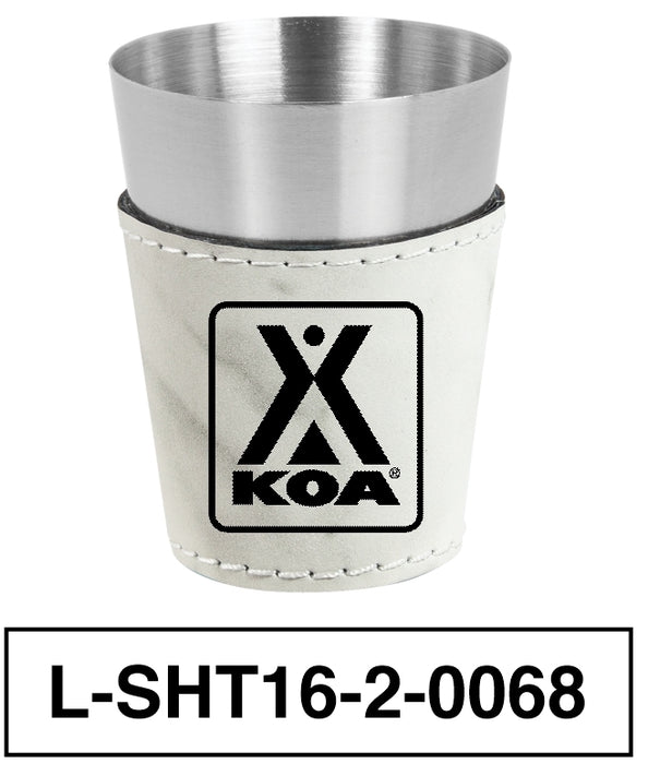 KOA Leatherette Shot Glass - L-SHT12-2-0068