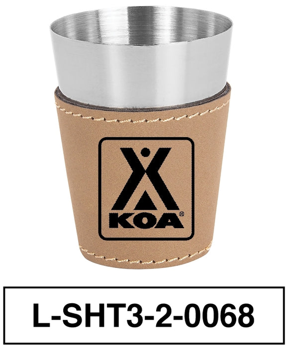 KOA Leatherette Shot Glass - L-SHT12-2-0068