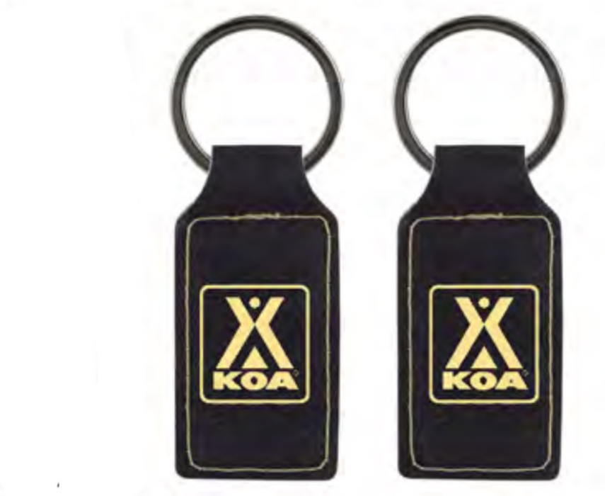KOA Logo Leatherette Keychain