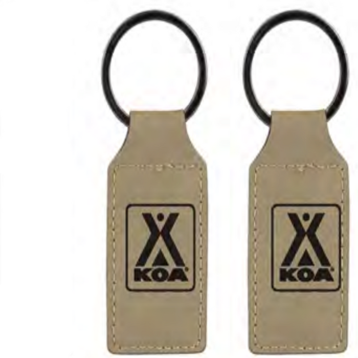 KOA Logo Leatherette Keychain