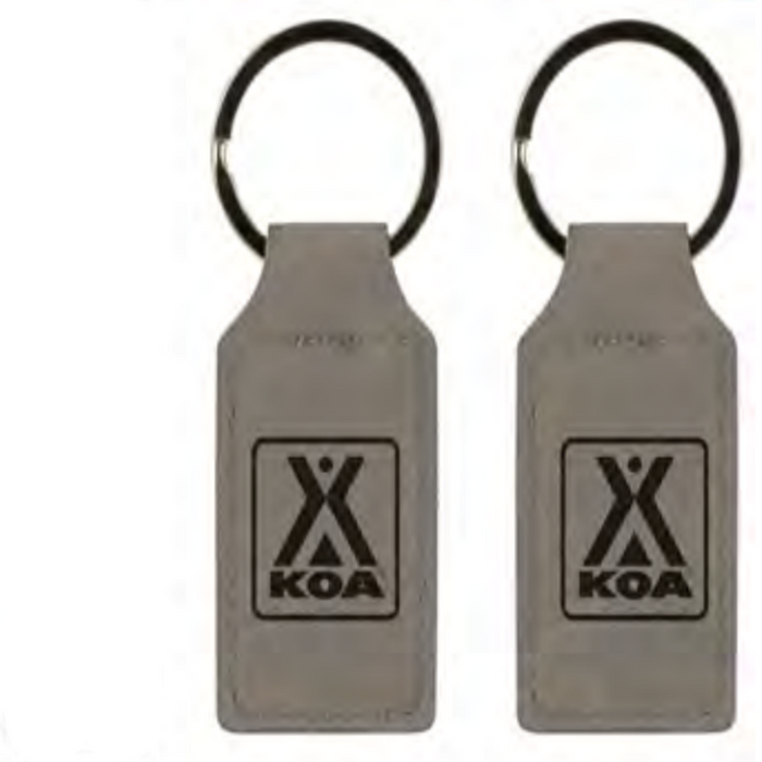 KOA Logo Leatherette Keychain