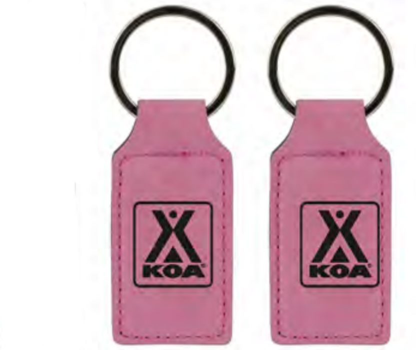 KOA Logo Leatherette Keychain