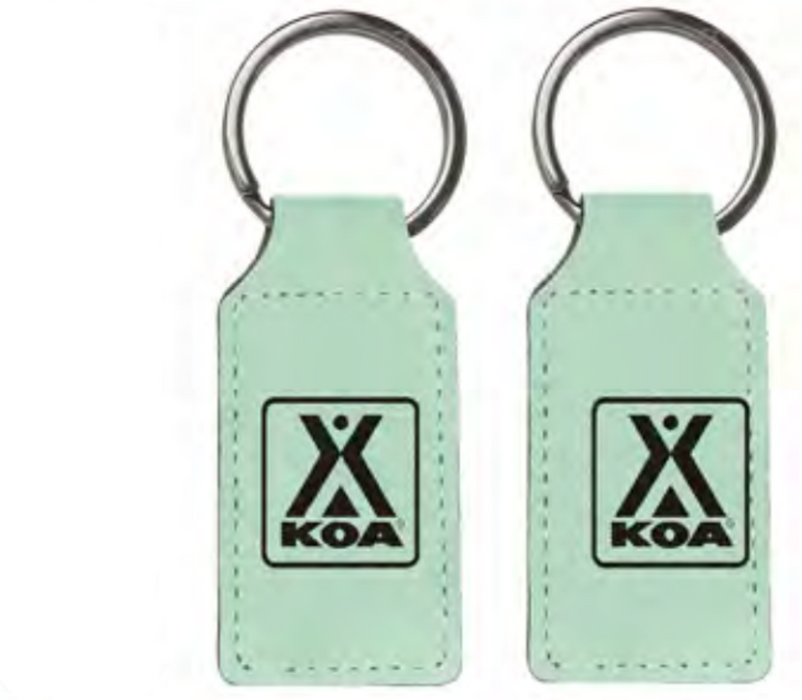 KOA Logo Leatherette Keychain