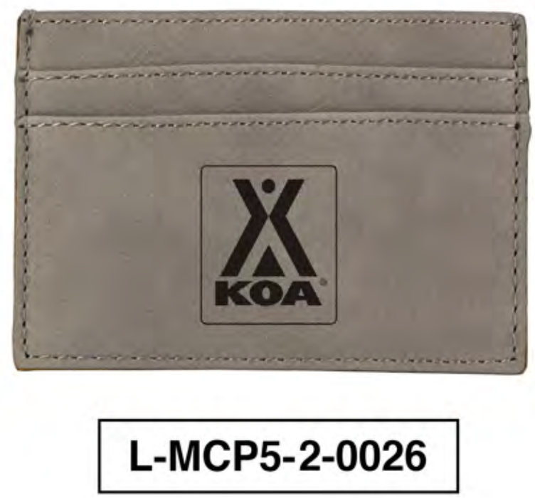 KOA LEATHERETTE MONEY CLIP - L-MCP1-2-0026