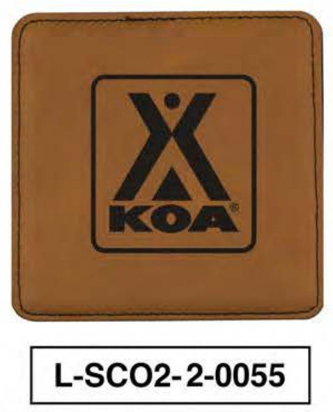 KOA LEATHERETTE SQUARE COASTER