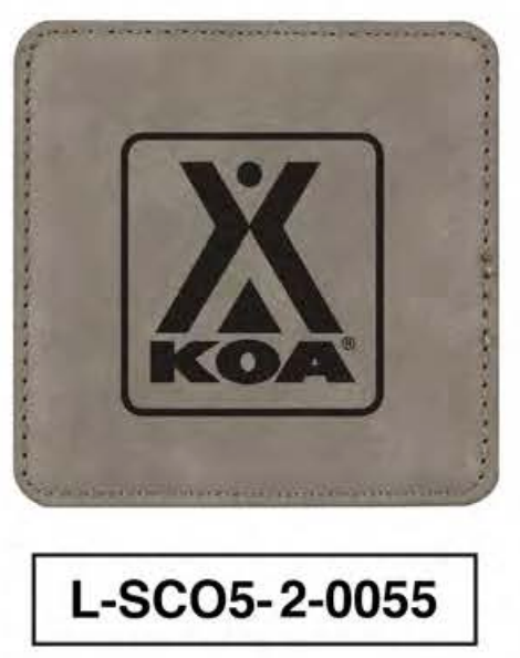 KOA LEATHERETTE SQUARE COASTER