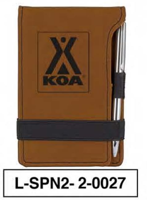 KOA LEATHERETTE NOTEPAD WITH PEN - L-SPN2-2-0027