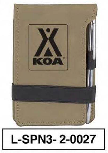 KOA LEATHERETTE NOTEPAD WITH PEN - L-SPN2-2-0027