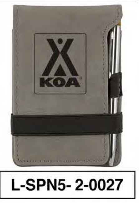 KOA LEATHERETTE NOTEPAD WITH PEN - L-SPN2-2-0027