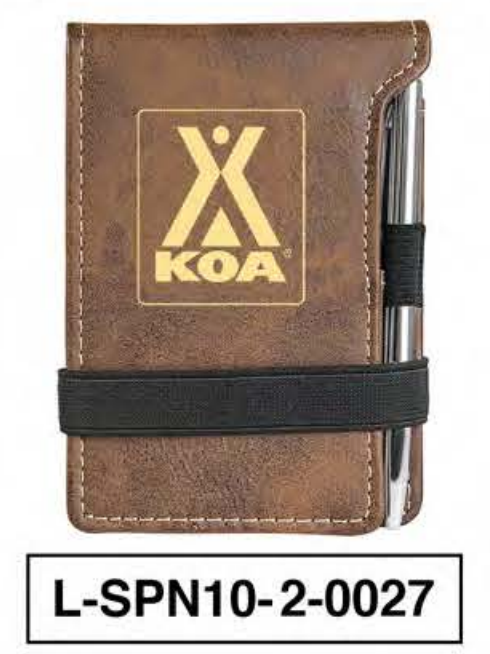 KOA LEATHERETTE NOTEPAD WITH PEN - L-SPN2-2-0027