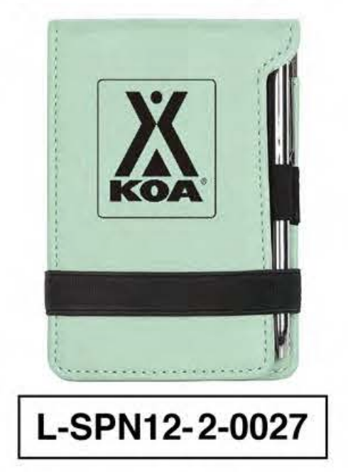 KOA LEATHERETTE NOTEPAD WITH PEN - L-SPN2-2-0027