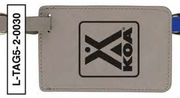 KOA LEATHERETTE LUGGAGE TAG - L-TAG-2-0030