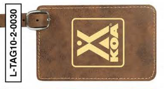 KOA LEATHERETTE LUGGAGE TAG - L-TAG-2-0030