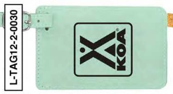 KOA LEATHERETTE LUGGAGE TAG - L-TAG-2-0030