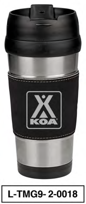 KOA LEATHERETTE 16oz TRAVEL MUG - L-TMG9-2-0018