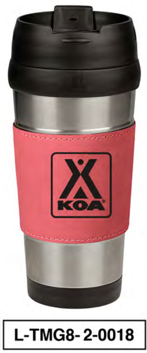 KOA LEATHERETTE 16oz TRAVEL MUG - L-TMG9-2-0018