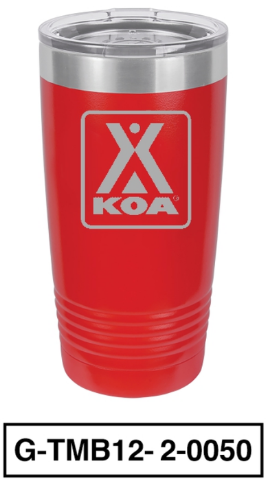 KOA POLAR CAMEL 20oz VACUUM INSULATED TUMBLER WITH CLEAR LID - G-TMB11-2-0050