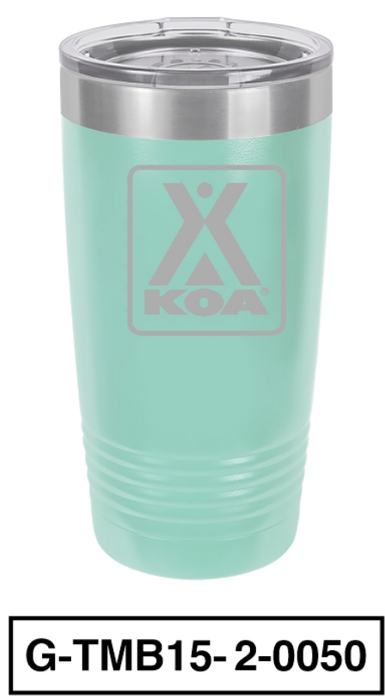 KOA POLAR CAMEL 20oz VACUUM INSULATED TUMBLER WITH CLEAR LID - G-TMB11-2-0050