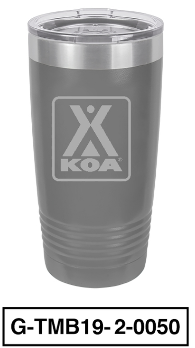 KOA POLAR CAMEL 20oz VACUUM INSULATED TUMBLER WITH CLEAR LID - G-TMB11-2-0050