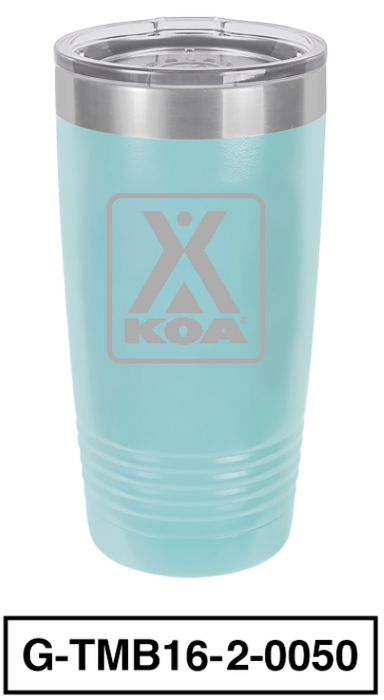 KOA POLAR CAMEL 20oz VACUUM INSULATED TUMBLER WITH CLEAR LID - G-TMB11-2-0050